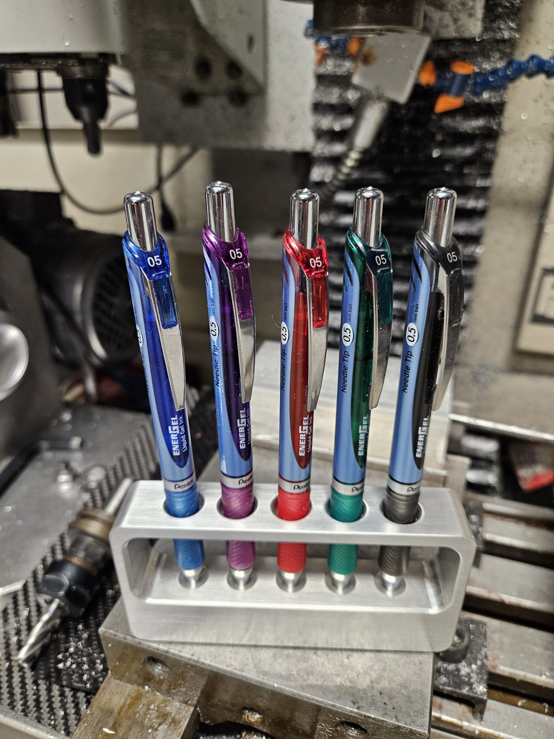 Billet Aluminum 5 Pen Holder